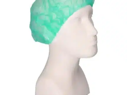 PRO FIT | PP-Baretthaube Grün, ca. 53cm, | 1 Pack =100 St., Cat. I