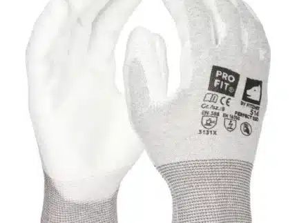 ESD Handschuh "Perfect esd", PU beschichtet, weiß