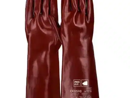 PVC Chemikalienschutzhandschuhe "Pirat", rotbraun, 40 cm 10