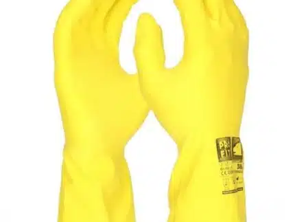 Latex Haushaltshandschuhe, Standard-Qualität, 30 cm, gelb 9