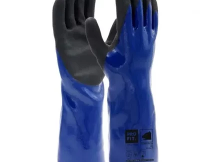 Nitril Chemikalienschutzhandschuhe "Chem", 35 cm, blau