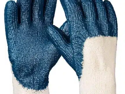 Nitril Handschuhe "Hercules", blau, 3/4 getaucht, Strickbund 10