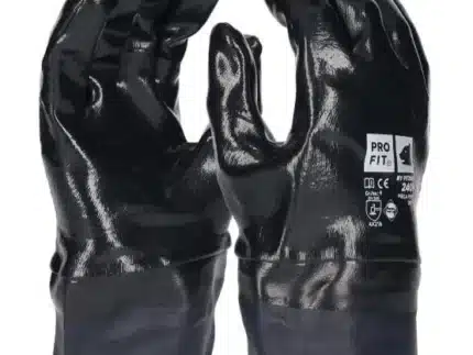 Nitril Handschuhe, "ozean plus", blau, vollgetaucht, Stulpe