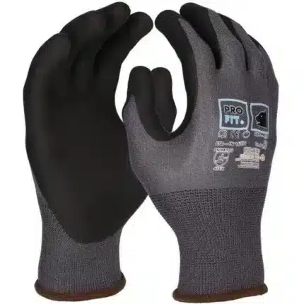 PRO FIT | Nitril Handschuhe, Pro esd, | grau/schwarz, ESD - EN 16350 | 12 Paar