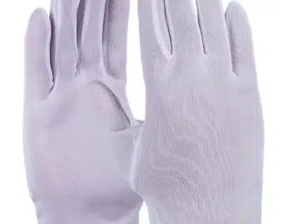 Nylon-Feinstrickhandschuh, genäht, reinweiß, 30 DEN - leichte Qualität