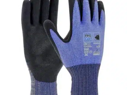 Polymer-p Schnittschutzhandschuh, "Prime Cut D", blau/schwarz