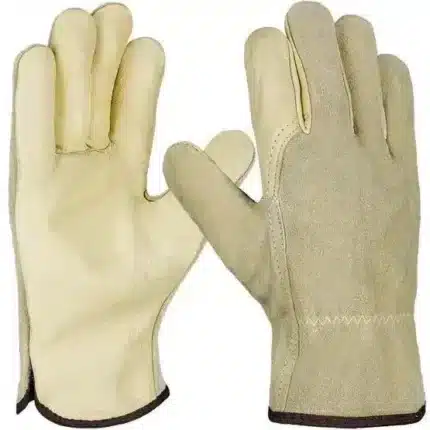 Rindleder Fahrerhandschuh "Driver", hellgelb, ungefüttert