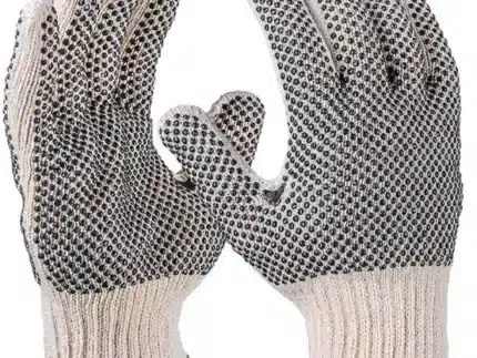 Strickhandschuhe, grob, natur, beidseitig Noppen 8