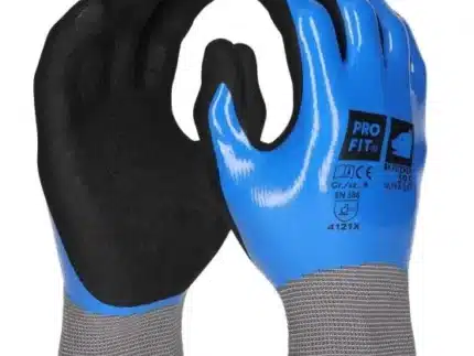 Nitril Handschuhe, "Ultra Dry", 2fach Tauchung, blau/grau