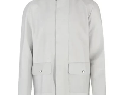 Volllederjacke, mit Druckknöpfen XL