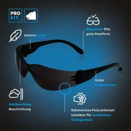 Schutzbrille "Light", getönt, beschlagfrei