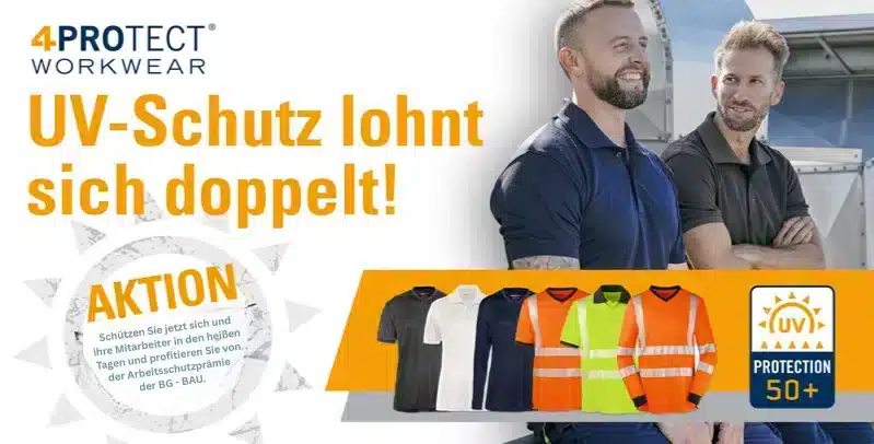 Bg Bau UV und Hitzeschutz