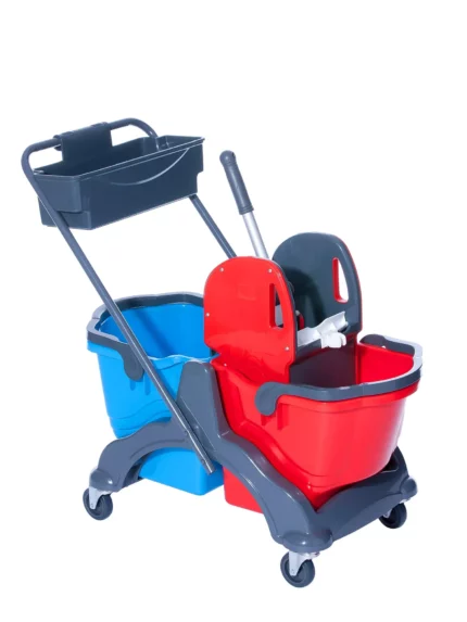 Doppelfahrwagen 17 l mit Deichsel, Wanne BASIC