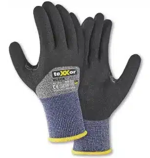 teXXor® Schnittschutz-Strickhandschuhe BLACK CUT® C 3/4 Beschichtung