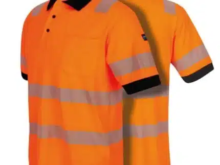 Warnschutz Poloshirt, neonorange, mit UV-Schutz L