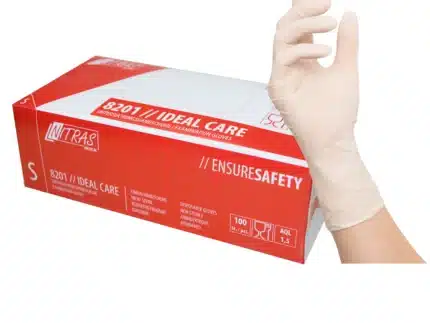 NITRAS IDEAL CARE, Latex-Einmalhandschuhe,