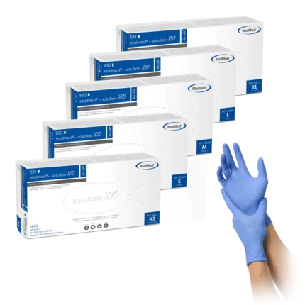 MaiMed® solution100 Nitrilhandschuhe (100 Stück) in Blue-Violet