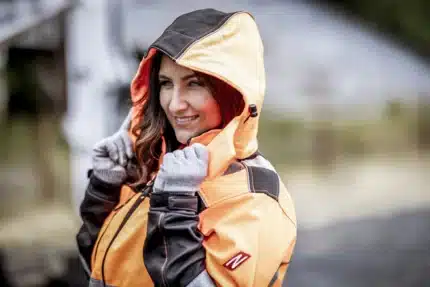 NITRAS abnehmbare Kapuze, neonorange / schwarz