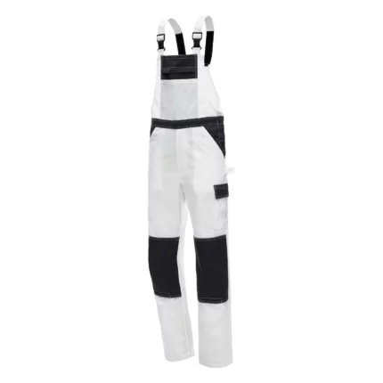 NITRAS MOTION TEX LIGHT Latzhose 7523 in weiß/grau