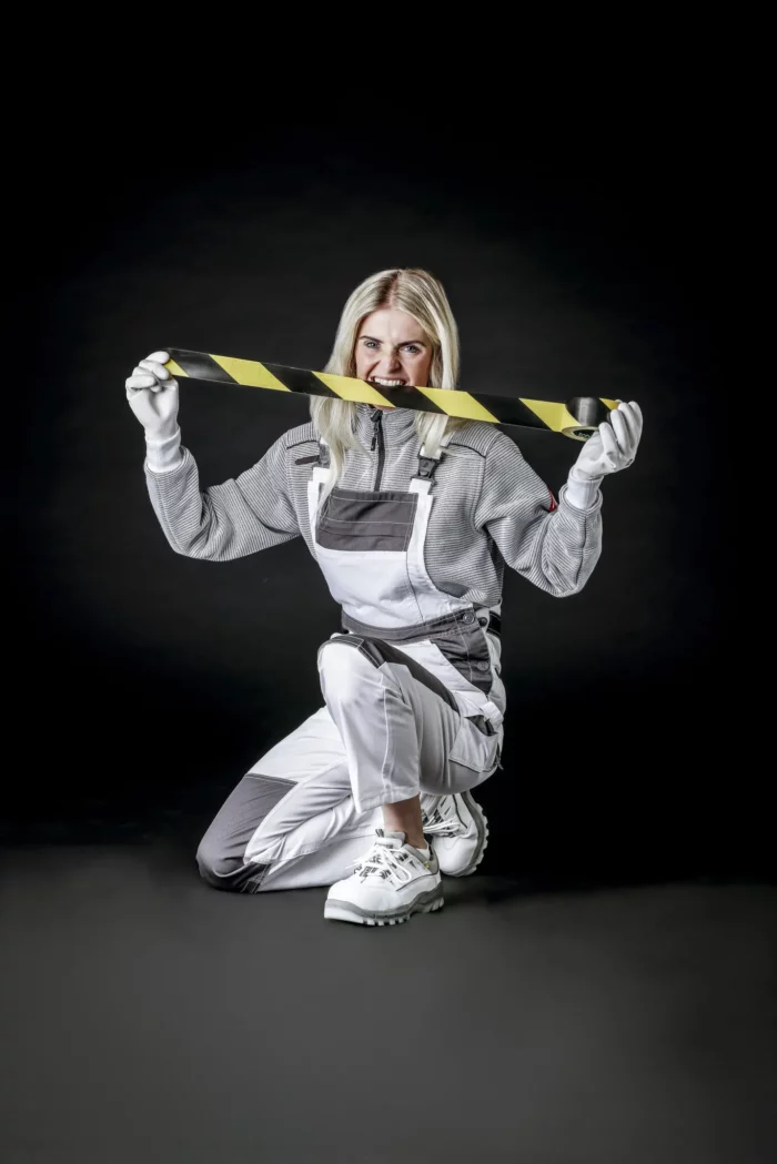NITRAS MOTION TEX LIGHT Latzhose 7523 in weiß/grau