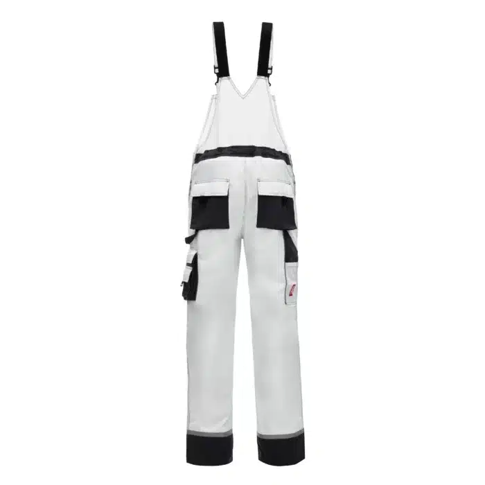 NITRAS MOTION TEX PLUS Latzhose 7623 in weiß/grau