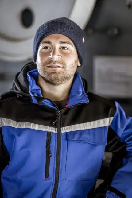 NITRAS MOTION TEX PLUS Softshelljacke 7181 in königsblau/schwarz