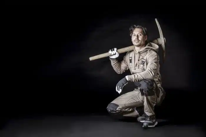 NITRAS MOTION TEX PRO FX Latzhose 7725 in khaki/schwarz