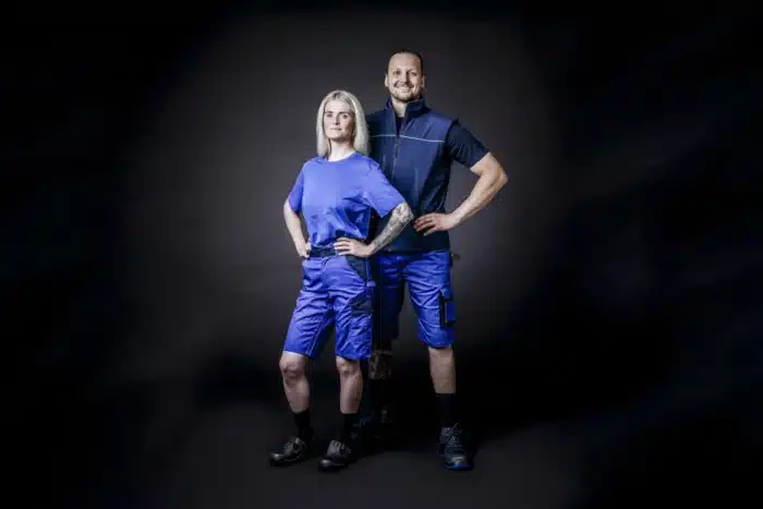 NITRAS MOTION TEX PRO FX Shorts | Arbeitshose blau/schwarz | 7701 – Bild 2