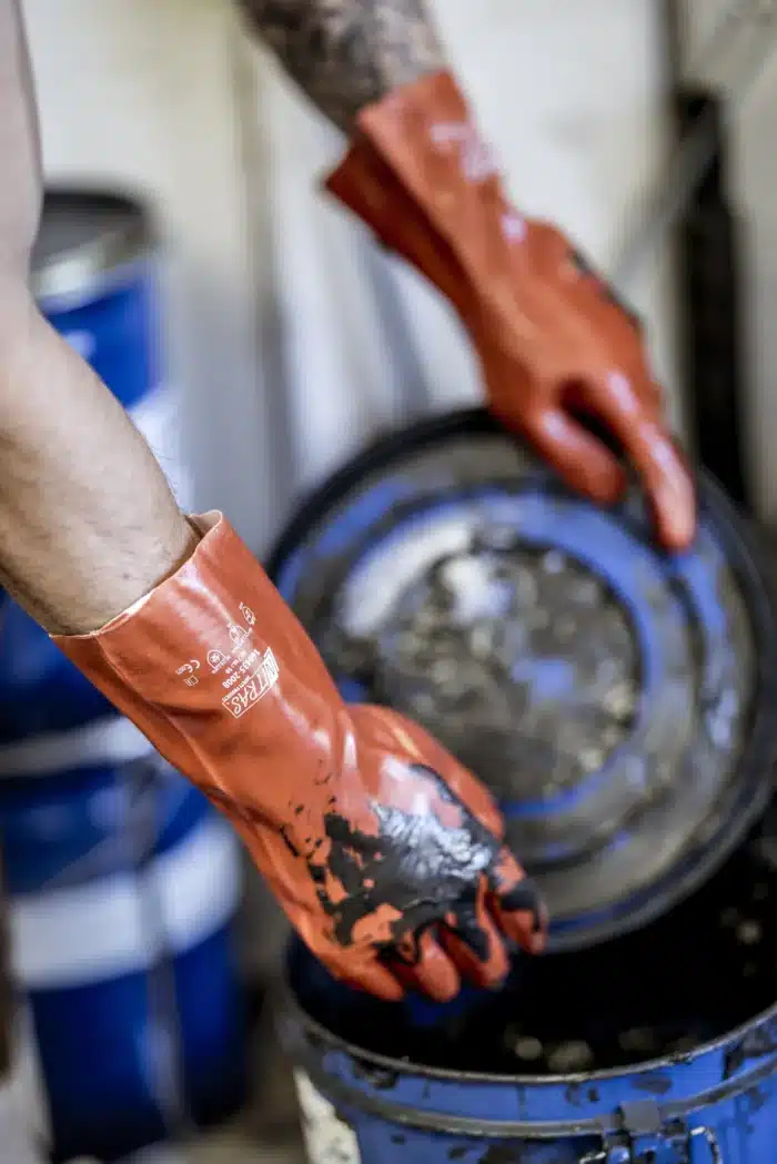 ITRAS PVC Chemikalienschutzhandschuhe 160435 in rot