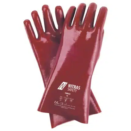 ITRAS PVC Chemikalienschutzhandschuhe 160435 in rot