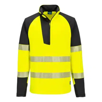 PORTWEST PW3 Warnschutz-Sweatshirt mit 1/4 Reißverschluss (T172)