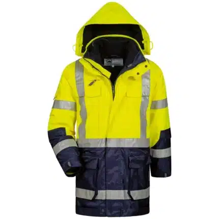 ELYSEE JEKYLL Warnschutz-Parka gelb/marine